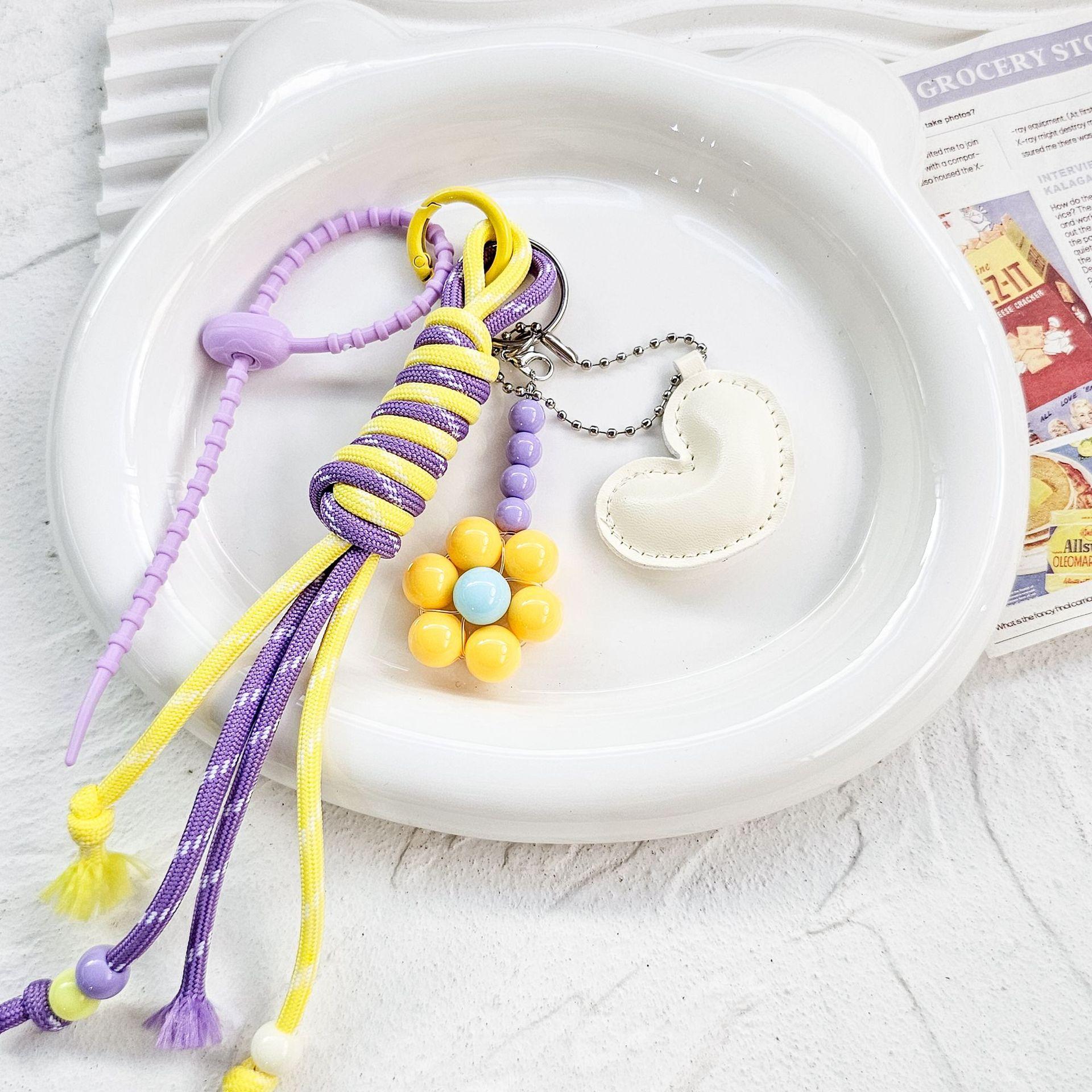 

Высококачественный брелок для ключей в виде цветка дофамина, корейский брелок с кисточкой любви для ключей автомобиля, женский, для девушки style 3