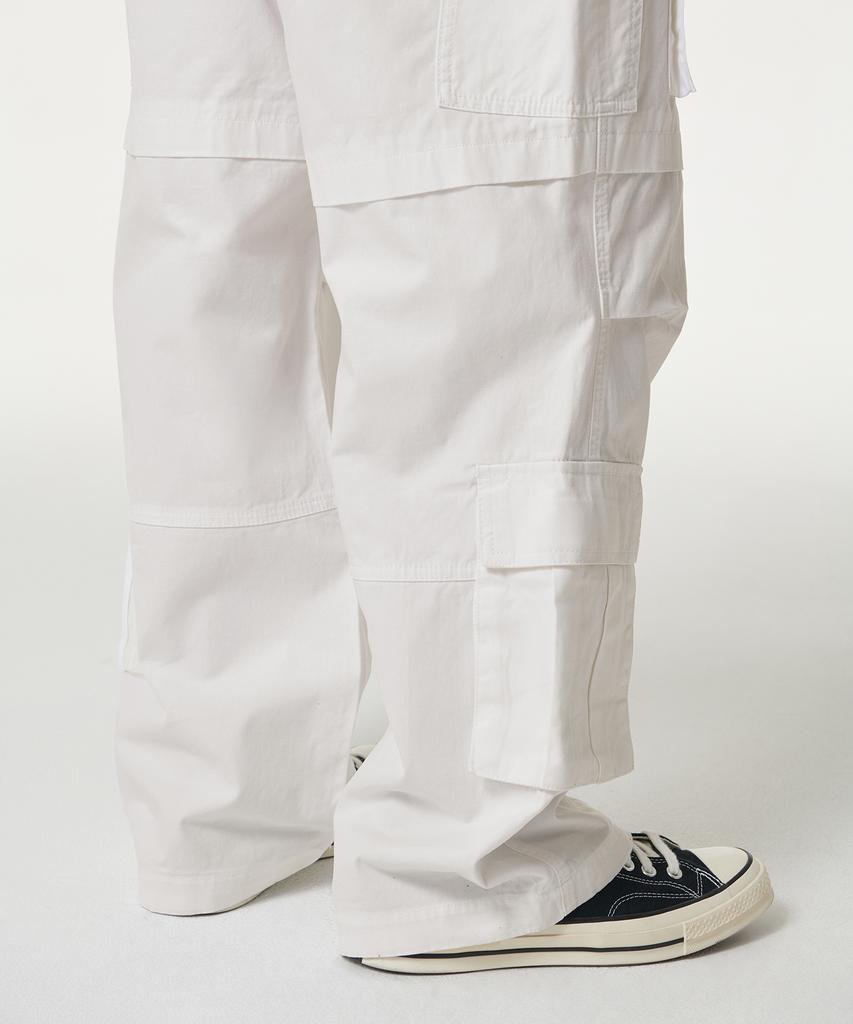 MUSINSA STANDARD Cotton Multi-Pocket Parachute Cargo Pants [Off-White]
