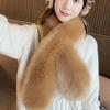 Winternew Arrival Cross Large Scarf Imitation Fox Fur Student Heattechthickened Scarf Women's Scarf