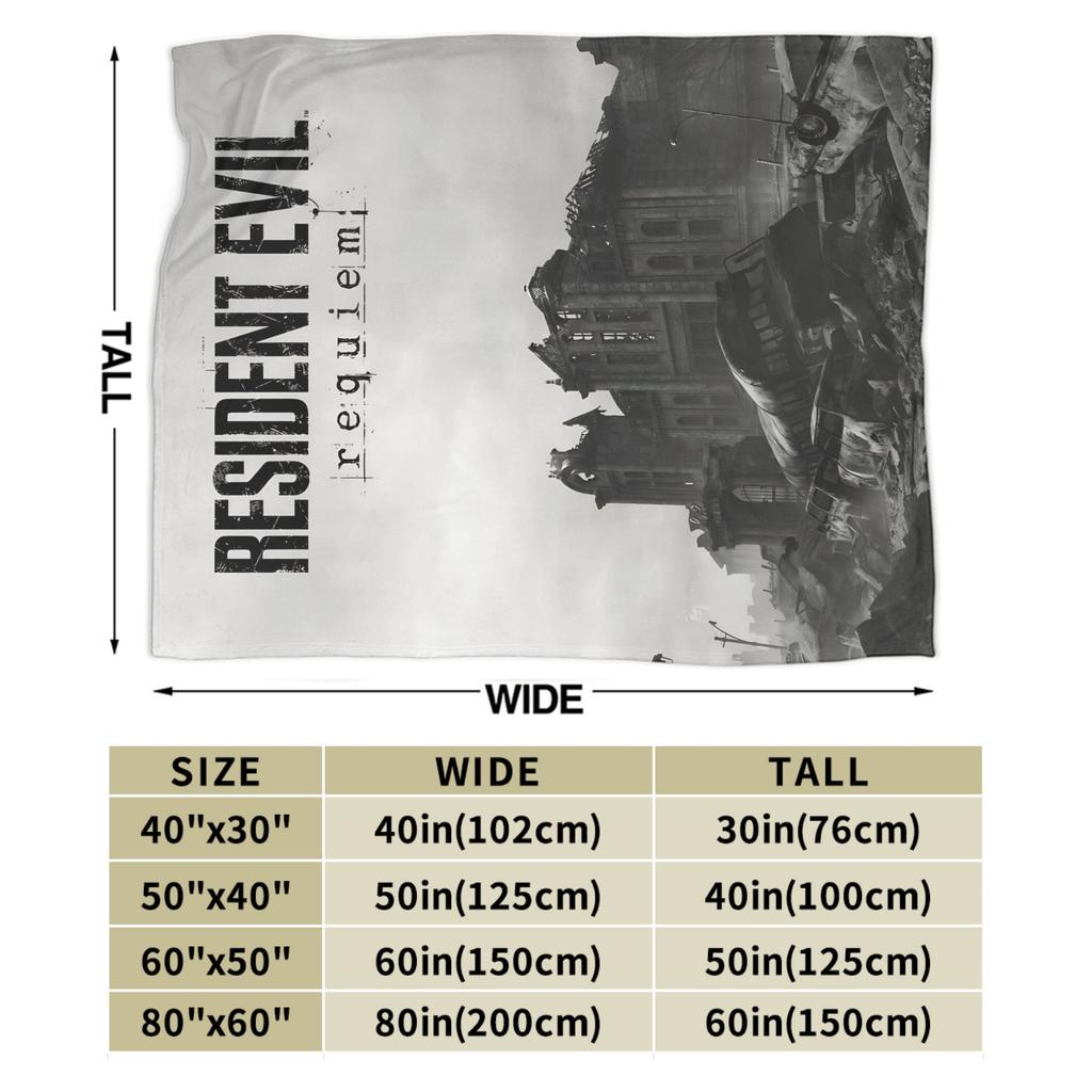 Residents Evils 9  Blanket Multi-size Cozy and Lightweight Games Throw Blankets for Sofa Couch and Bed