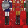Christmas Serious Nutcracker Red Delight Home Decorations Decor Opacity Spa Curtain Bathroom Shower Curtain Set 72 X 72 Inch