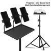 Microphone Stand Sound Card Tray 1 Set Sturdy Plastic Bracket Easy Install for Live Streaming Vlogging Online Class