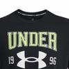 Under Armour Vintage Letter Logo Print Crew Neck Short Sleeve T-Shirt Men Tops Black 1386814-001