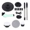 Electric Handheld Brush Adjustable Extension Handle Powerful Highly Efficient Labor Saving Electric Spin Scrubber for