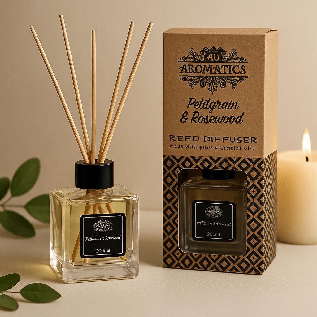 Shamtam Green Reed Diffuser Petitgrain & Rosewood 200Ml