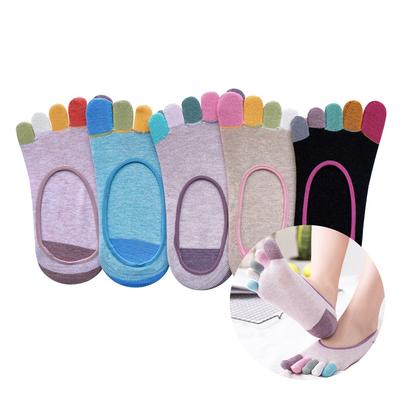 Women's Vivid Point Toe Socks/Fake Socks (5 Pairs)