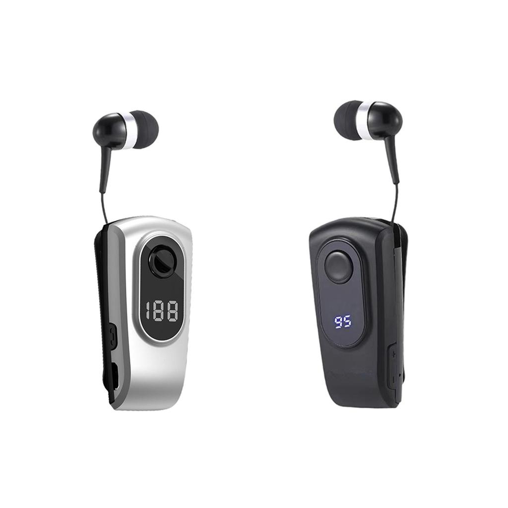 Retractable Wireless Headphone Stereo Earphone for Running Phone Calling