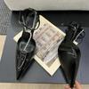 Fashion Fashion Elegant High Heels Crystal Pointed Toe Buckle Strap Women Shoes Sexy Thin High Heels Shoes Luxury Shoes Zapatos De Mujer