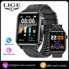 Smartwatch mit Bluetooth-Anrufen, wasserdicht, Schrittzähler, Herzfrequenz, Blutsauerstoff und Schlafüberwachung.