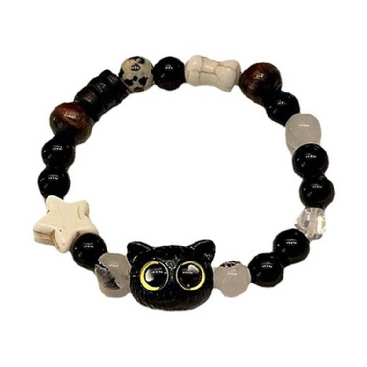 

Stylish Bracelet Lucky Cat Charm Bangle Adjustable String Wrist Chain Fashion 1