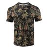 T-shirt Estiva da Uomo Girocollo Stampata in 3D Moda Versatile Traspirante Tendenza Casual