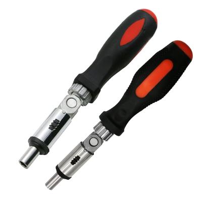 Ratsche Schraubendreher 1/4 Zoll Innensechskant Schraubendreher 0-180 Grad Verstellbar Ratsche Bits Halter Schraubendreher