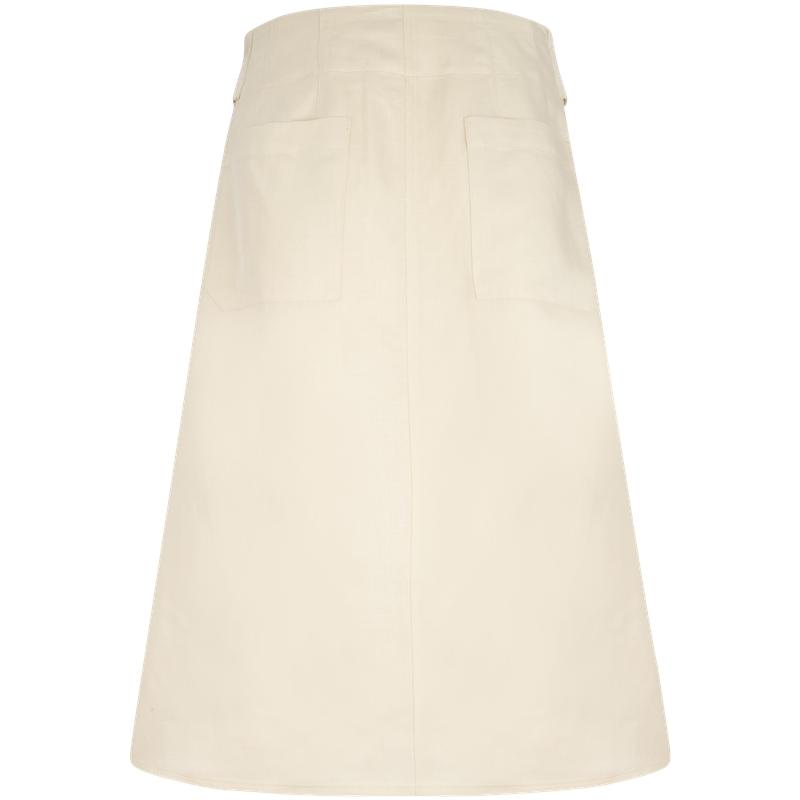 Calvin Klein Lyocell Blend Adjustable Waist A-Line Midi Casual Skirt Women Skirts Bean-Yellow J223351