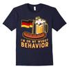 Ich bin in meinem Wurst-Verhalten Lustiges Oktoberfest Bier Geschenk T-Shirt Neu 100% Baumwolle Kurzarm Rundhals T-Shirt Lässiges Unisex Oberteil