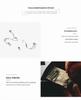 2024 Trendy 999 Pure Silver Spring Stud Earrings for Women - Simple, Versatile, Cold Style Ear Jewelry