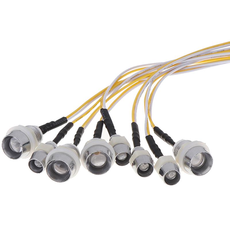 8 Led Light 2 White 2 Red 4 Yellow For 1/10 1/8 Rc Crawler Tamiya Axial Scx10
