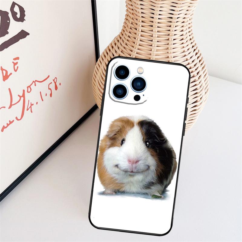 

Cute Animals Guinea Pig Phone Case For iPhone 16 Pro Max 15 14 13 11 12 17 Pro Max mini 15 16 Plus 16e 17 Air Cover iPhone 17 Pro