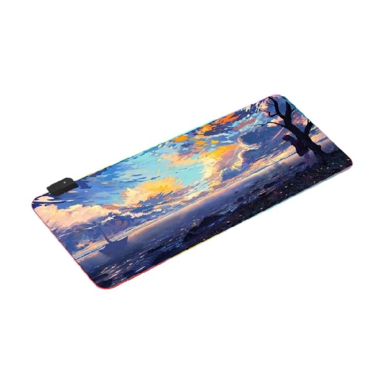Mousepad pentru Gaming Accesorii PC Covor pentru Birou Covor de Gaming Covor Extins Mouse Birou Gamer Interior Mouse Pad Covor Mouse cu LED