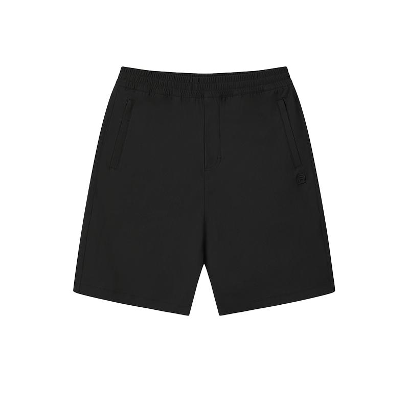 Men's Shorts FILA WHITE Casual Shorts Men's Jet Black Moderate