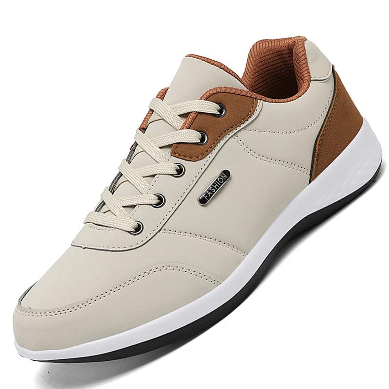 Men Shoes Sneakers PU Leather Trend Casual Shoes Fashion Breathable Leisure Male Sneakers Non-Slip Footwear Men Vulcanized Shoes