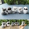Simulation Owl Ornament Cute Furry Home Decoration Ornament Adornment Simulation Action Figures Christmas Kids Gift