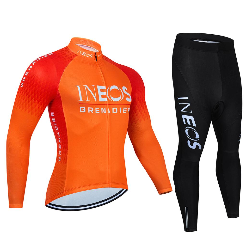 2026 Ineos Grenadier Conjunto de Maillot de Ciclismo de Otoño Manga Larga Secado Rápido Ropa de Bicicleta MTB Maillot Ropa Ciclismo Bicicleta de Carretera Ropa Deportiva