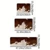 1Pcs Cowhide Print Soft Kitchen Rug Anti-Fatigue Kitchen Rug Waterproof Non-Slip Rugs Set Runner Rug Bedside Rug Absorbent Carpet For Kitchen