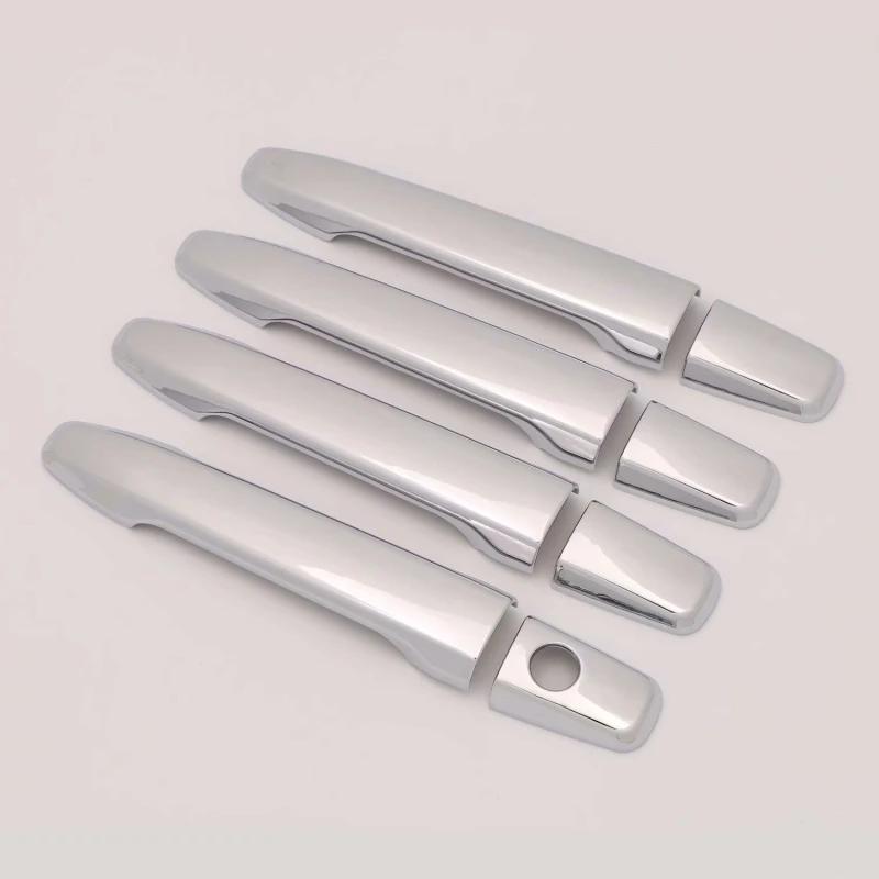 For Mitsubishi Outlander 3 2013- ABS Chrome Door Handle Door Bowl Rear View Rearview Side Mirror Taillight Eyebrow Cover