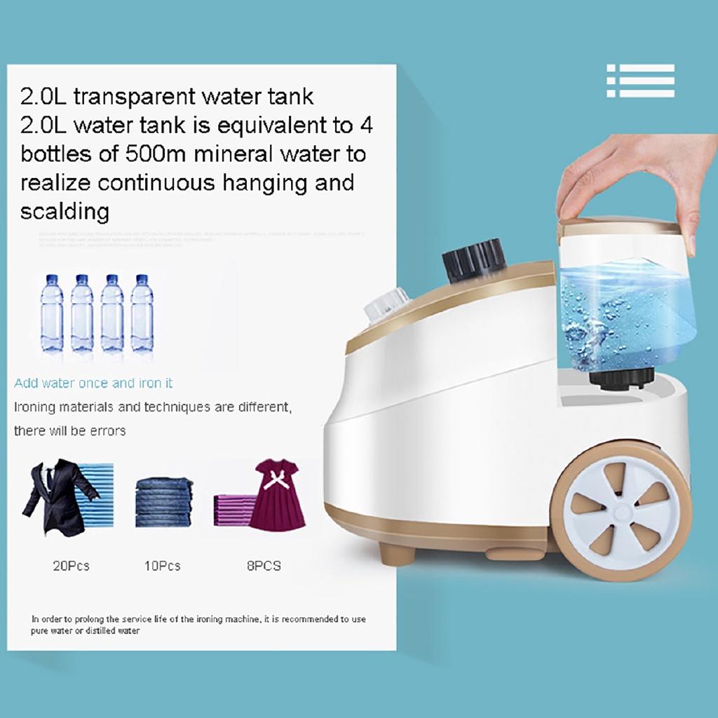 2L 10 Gear Garment Steamer Household Handheld Ironing Machine Adjustable Vertical Flat Steam Iron Clothes Steamer