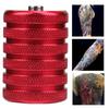 35mm Aluminiumlegierung Tattoo Gerändelter Griff Tube Tattoo Maschine Griffgriffe (rot)