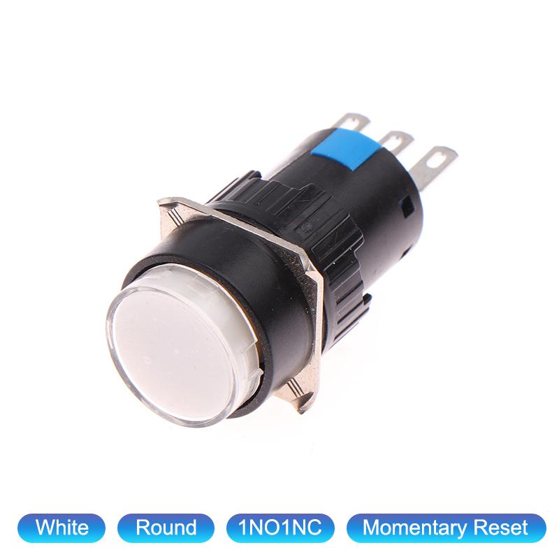 16Mm La16Y/J/F-11 Ab6-Mr Round Rectangle Self-Reset Push Button Switches Power Switch 1No1Nc