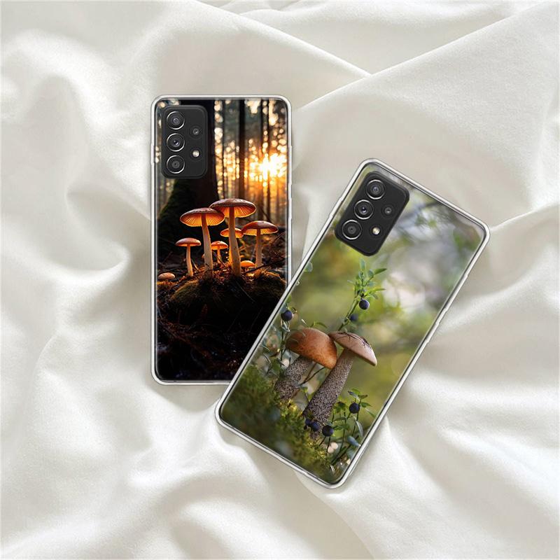 Fungal Aesthetics Phone Case for Samsung A54 A57 A37 A17 A14 A15 A12 A24 A34 A55 A35 A25 A52S A07 A05S A04S A22 A32 A72 Galaxy N