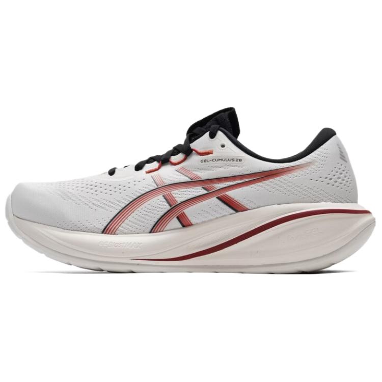 

ASICS GEL CUMULUS 28 Cushioning Abrasion Resistant Breathable Lightweight Running Shoes Men s White 1011C269-200 43.5