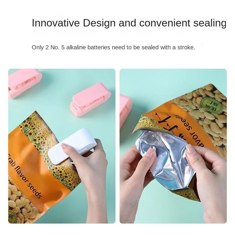 Zgrzewarka do torebek plastikowych Maszyna do zgrzewania opakowań żywności Przenośny klips do zgrzewania torebek na przekąski Akcesoria do przechowywania w kuchni Gadżety domowe