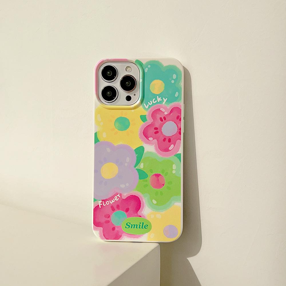 Colorful Oil Painting Flower Case for iPhone 17 iPhone 17 Pro Max