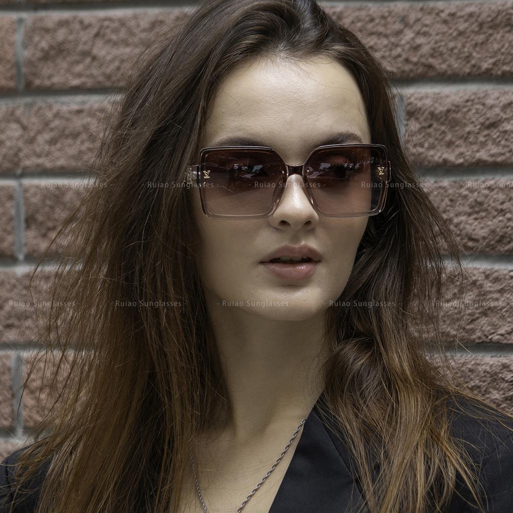Luxury Square Designer Fashion Big Sunglasses for Women Glasses Brand  Woman Women's Retro Shades UV400 Sunglasses Eyewear