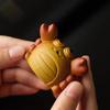 1pc Ceramic Crab Tea Pet , Whimsical Home Decor, Tea Accessory, Handcrafted Cute Crab Figurine with Expressive Eyes