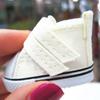 1 Pair Fashion Playing House Handmade Props Mini Sneakers Toys Accessories Denim Canvas Doll Shoes