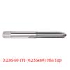 Tools Hss Tap Tpis 0.236-60 TPI 3 Flutes 5mm (.2\")