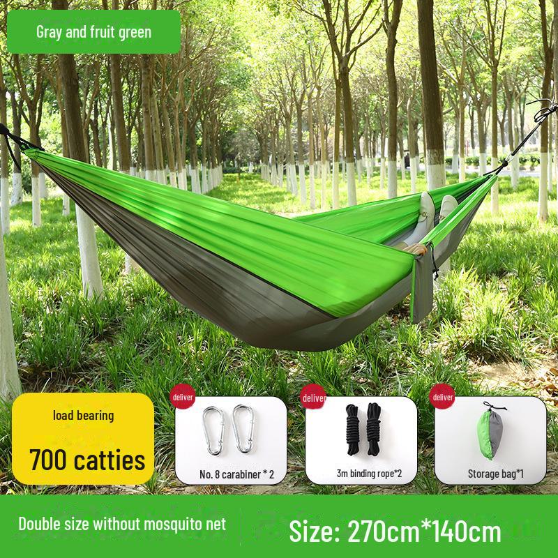 """Schnellöffnende Mückendichte Outdoor-Hängematte mit Netz - Einzel-/Doppel-, Kippsicher, Nylon"""