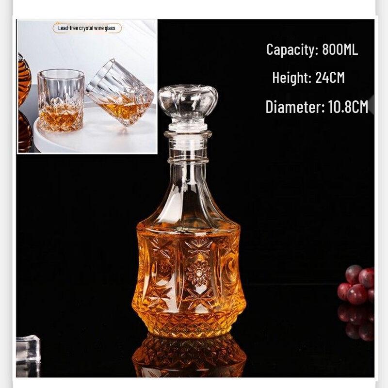 ZISIZ Glass Wine Decanter