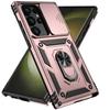 Ring Stand Rotating Slide Camera Lens Military Grade Armor Case For Samsung Galaxy S24 S23 S22 S21 FE S20 Note 20 Ultra A16 A06
