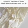 Fashion Fishnet Leggings for Girls Large Bowknot Tights Hollowout Stockings Kids Pantyhose for Summer Spring Dresses