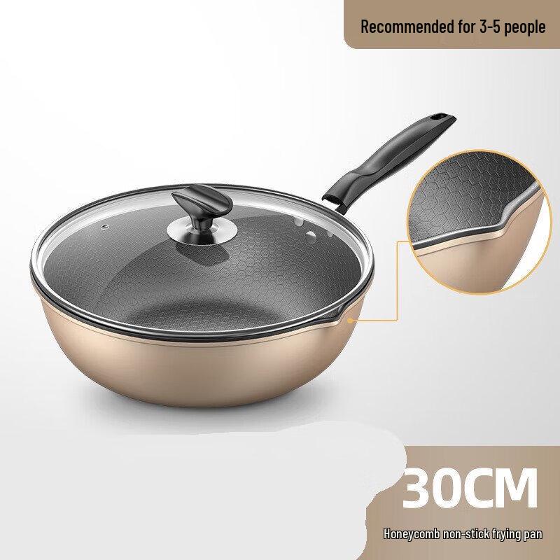 Zhi Shi Honeycomb Non-stick Iron Wok