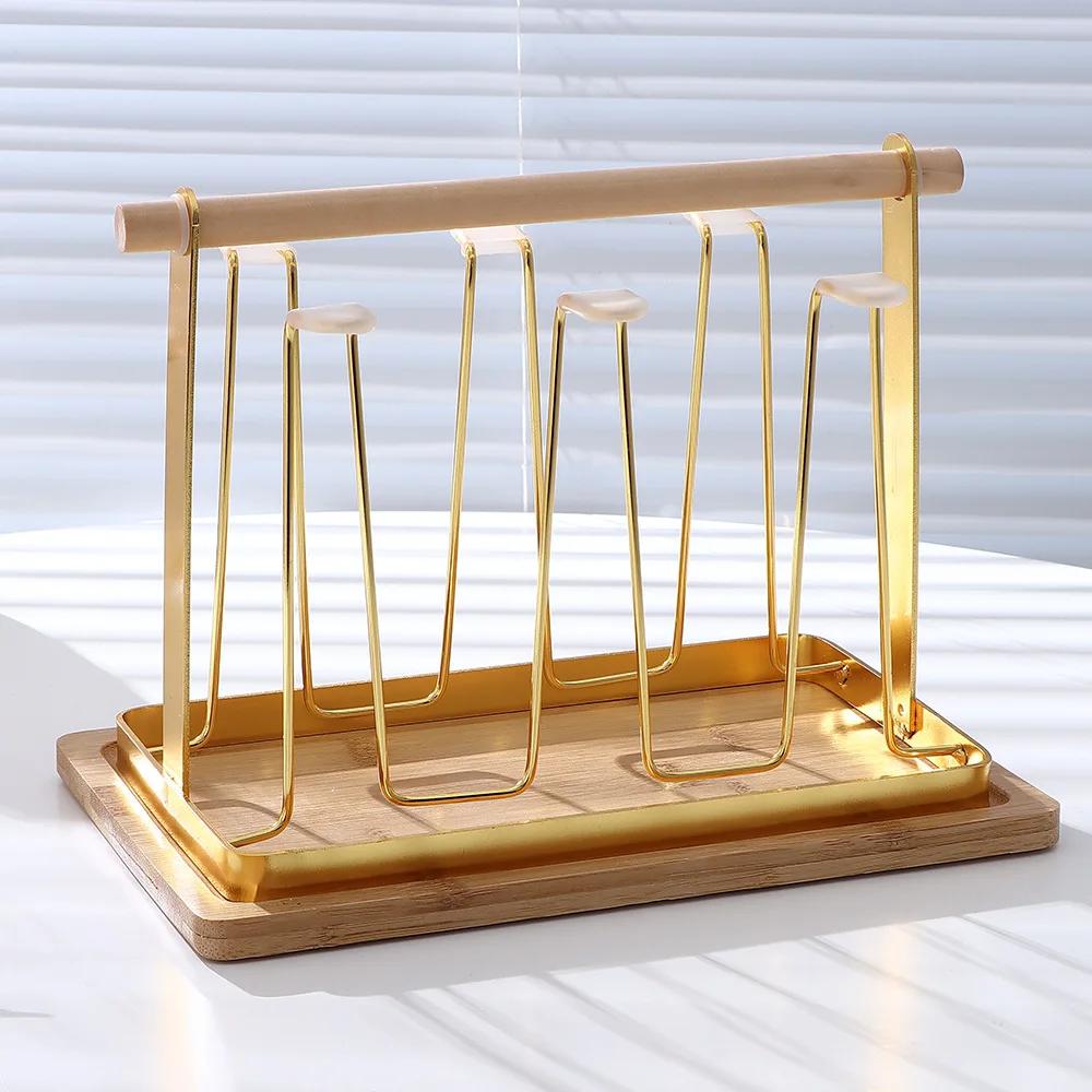

Подстаканник Железный Сливной Стойка Портативный Органайзер Для Стаканов Кухонная Полка Для Чашек С Подносом Сушка Стойка Кухонное Хранение золотистый