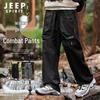 JEEP SPIRIT Men's Loose Straight-Leg Outdoor Cargo Pants