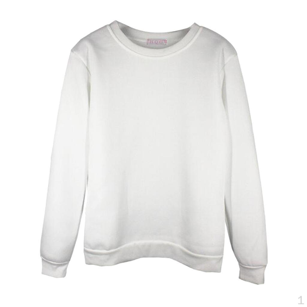 Осенние однотонные толстовки с длинным рукавом и воротником унисекс свободный топ M 719₽