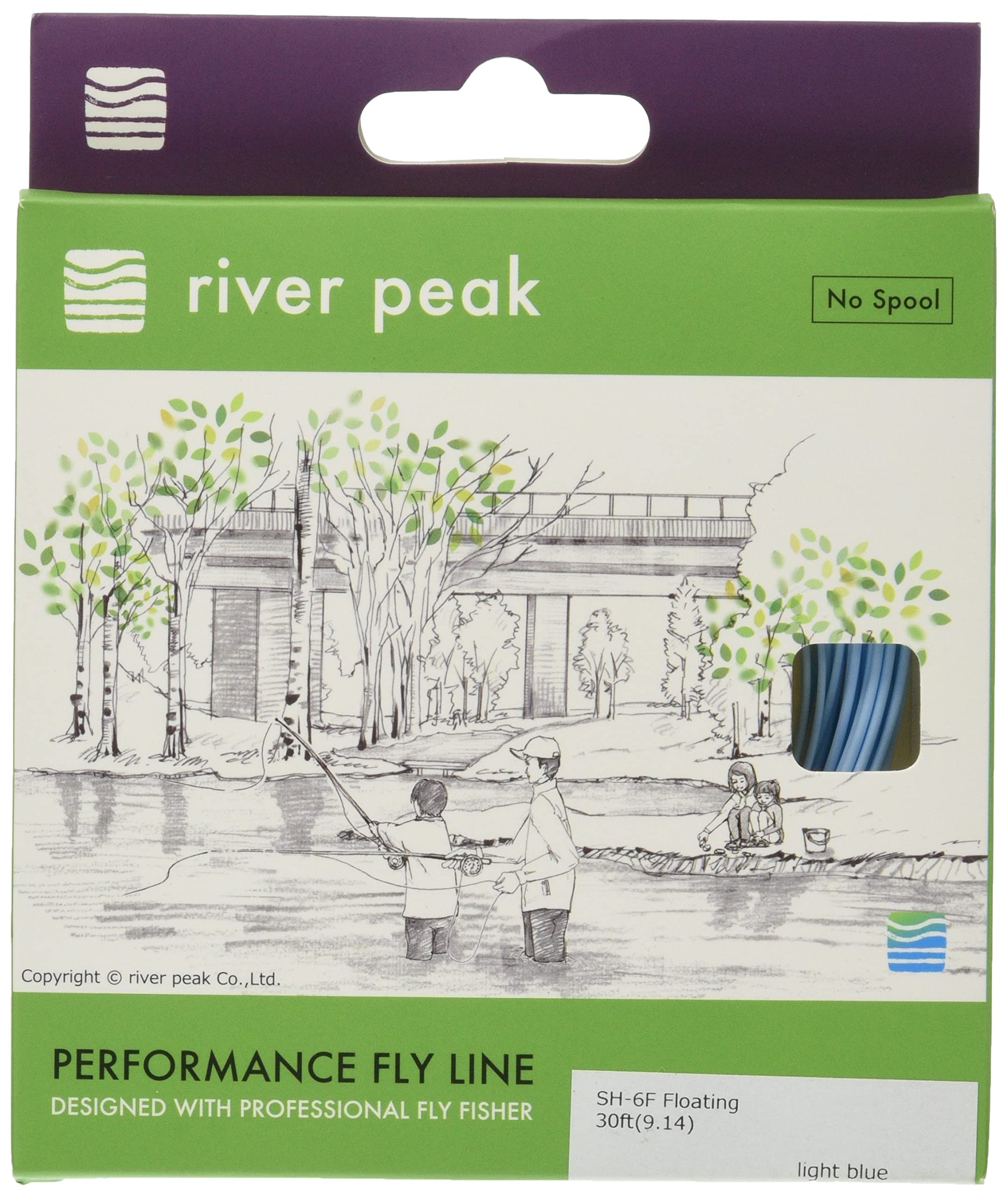 

River Peak Shooting Head Line Floating Fly Line (Light Blue, SH-6F)