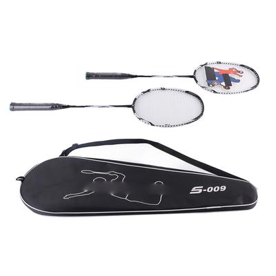 Raqueta de Bádminton de Aleación de Aluminio y Carbono, Raqueta de Entrenamiento con Pelota de Fitness