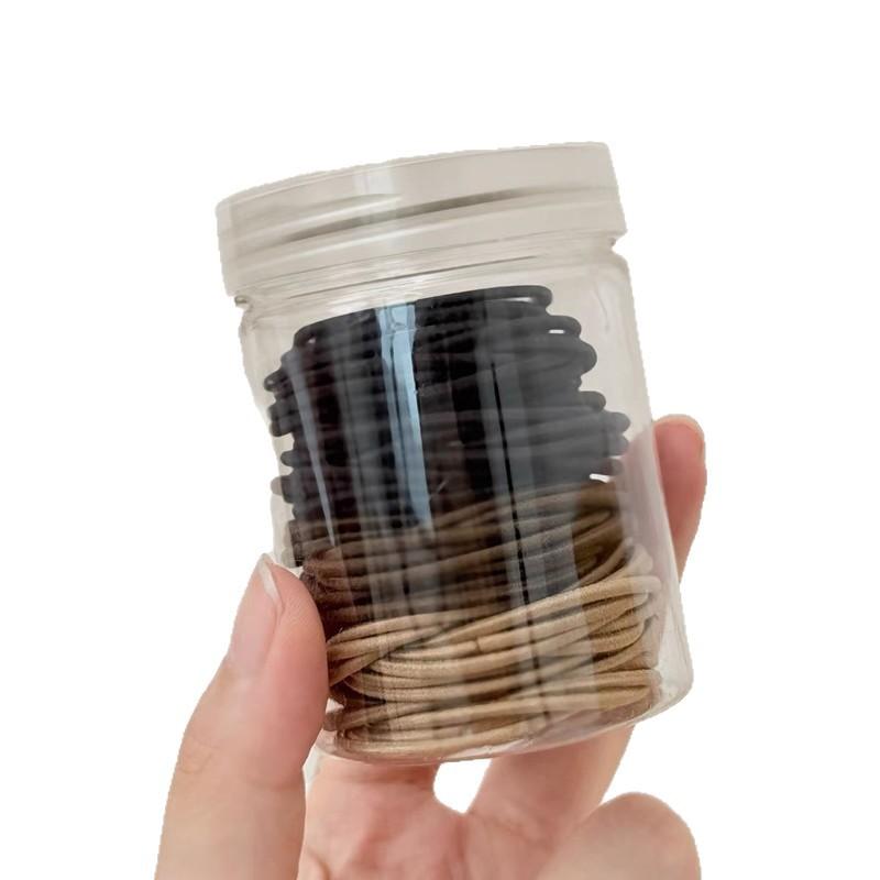 Women Korean Minimalist Thin Hair Ties, No Crease Elastic Rubber Bands Elegant Daily Hair Accessories For Girls New Arrival